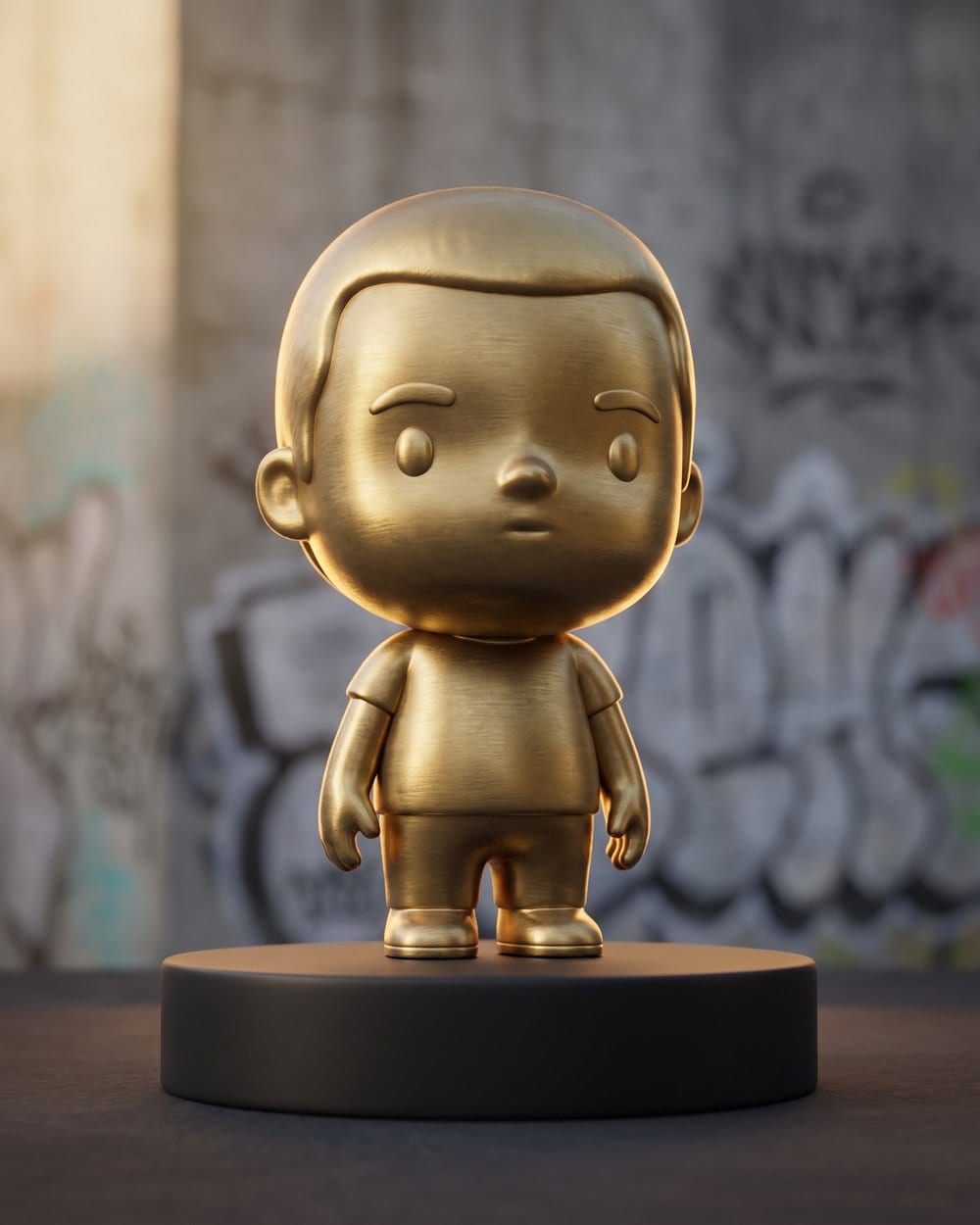 Gold Rush, a custom limited-edition MEYO vinyl collectible figure